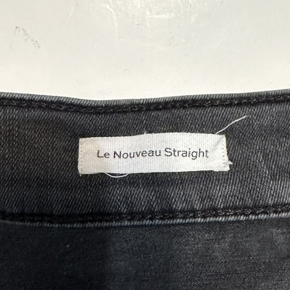 FRAME Denim Womens Size 23 Le Nouveau Straight Split Frey Hem Jeans Woodland - Picture 14 of 16